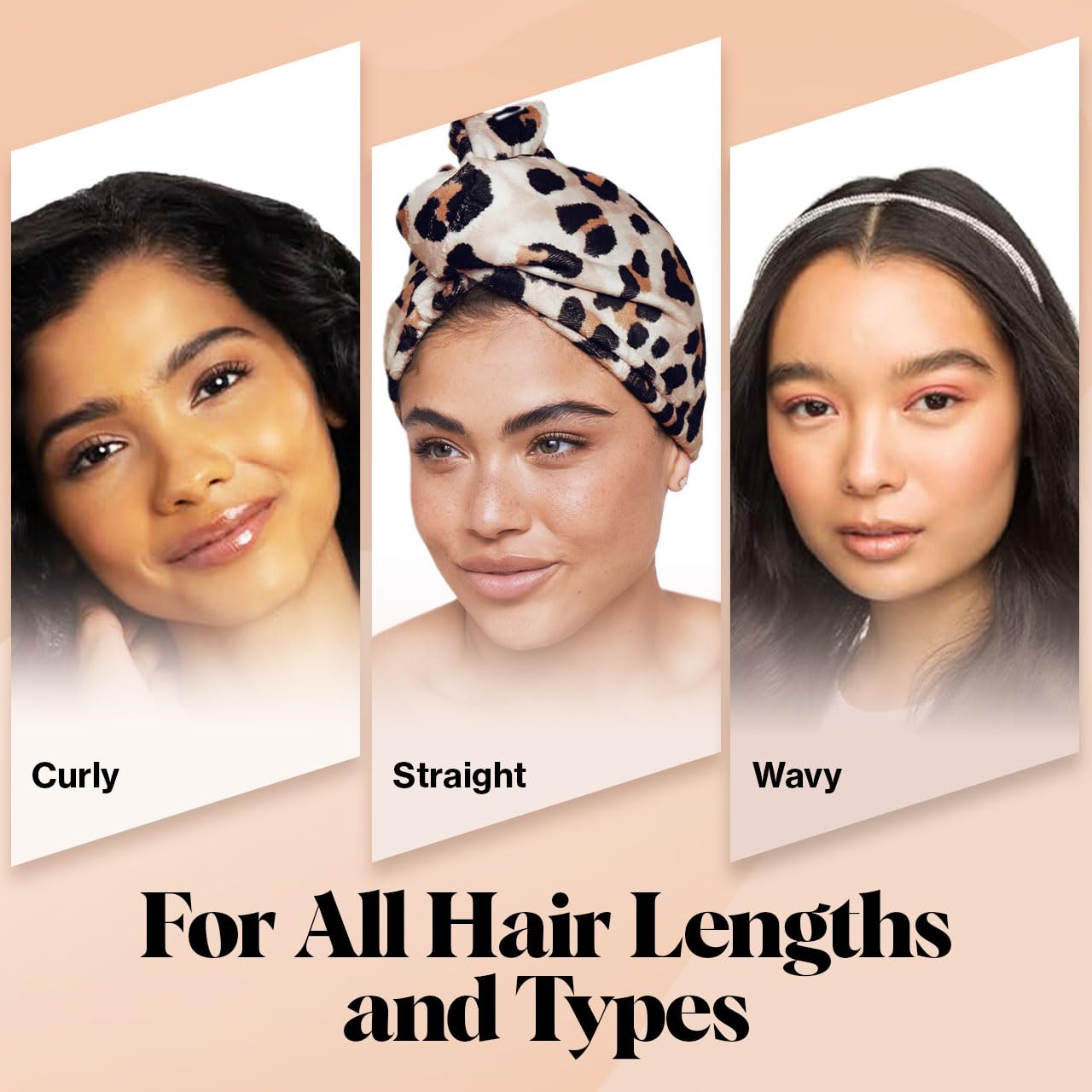 Kitsch curly hair plopping wrap protects texture and defines curls.