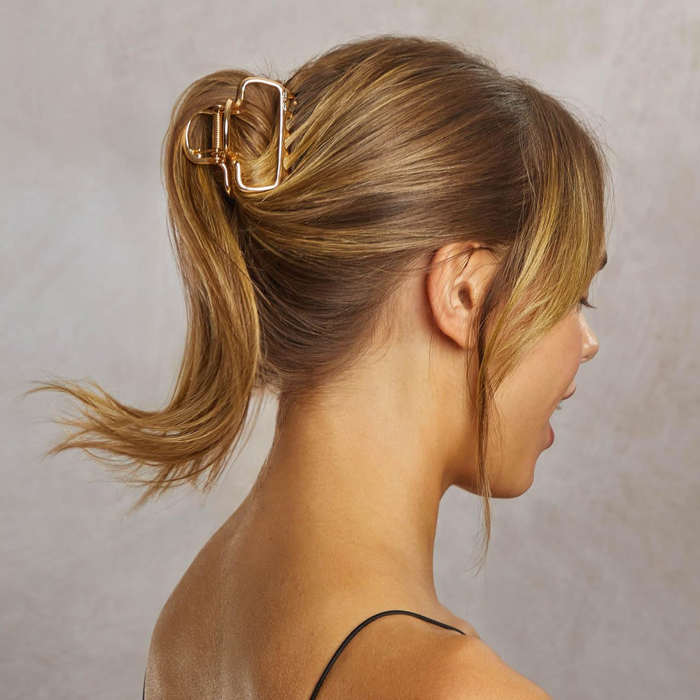 Kitsch durable metal clip for buns, twists, and casual outfits.