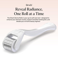 Kitsch Derma Roller on scalp for versatile at-home care routine.
