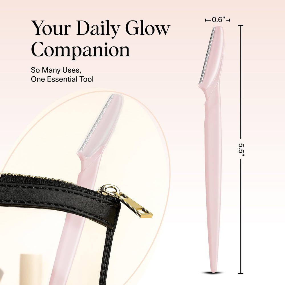 Kitsch Dermaplane razor blush eco-friendly recycled plastic design