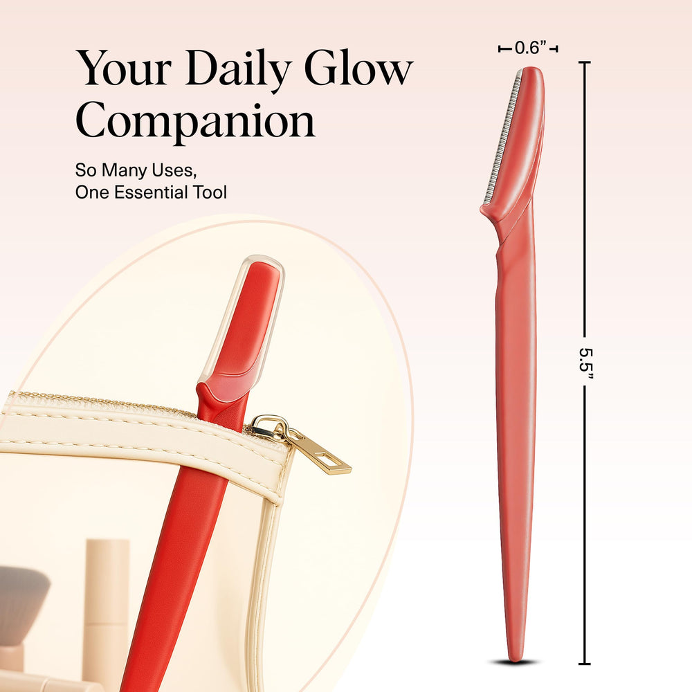 Kitsch Dermaplane Razor travel-friendly design for on-the-go grooming.