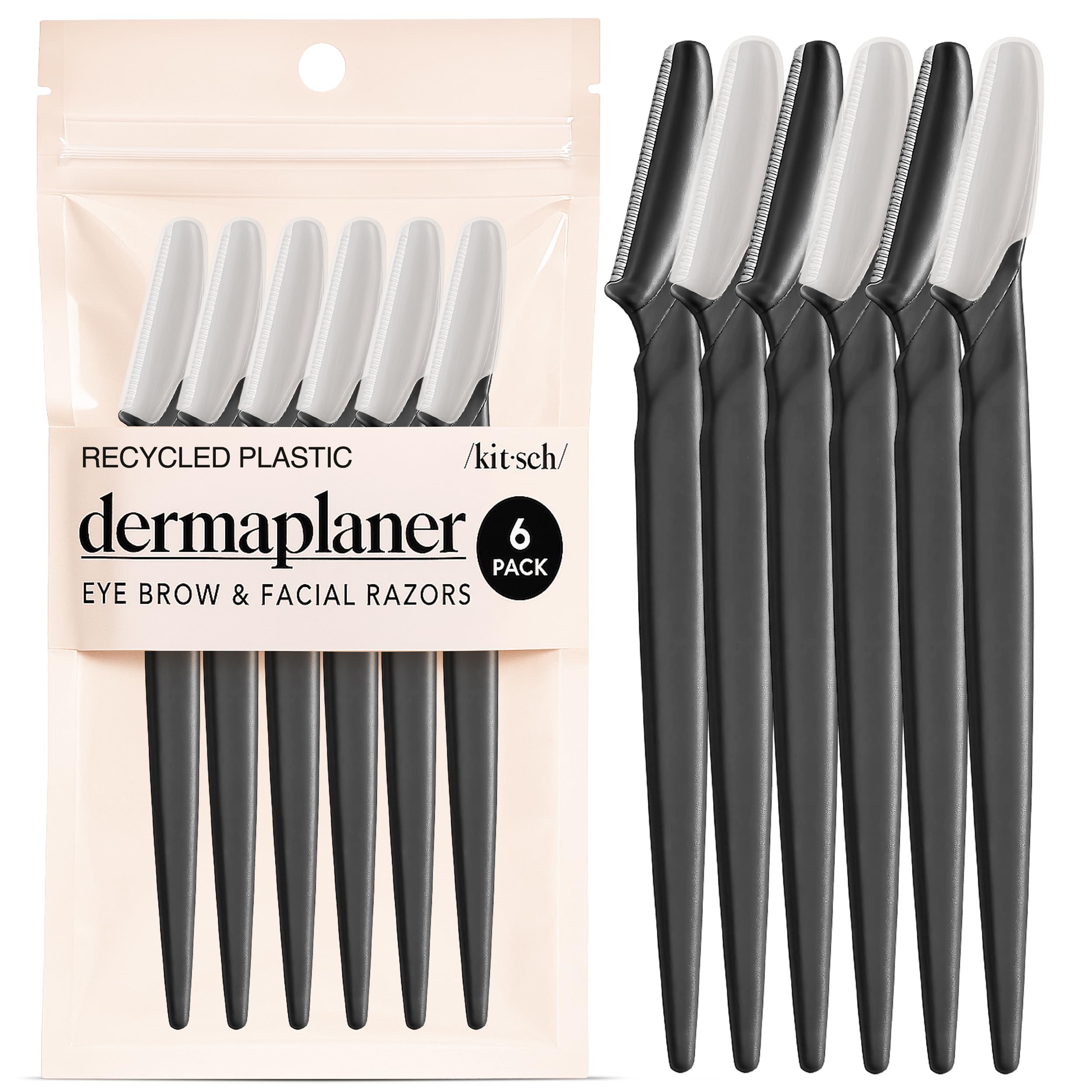 Kitsch Dermaplane Razor for face—exfoliate and reveal smoother skin.
