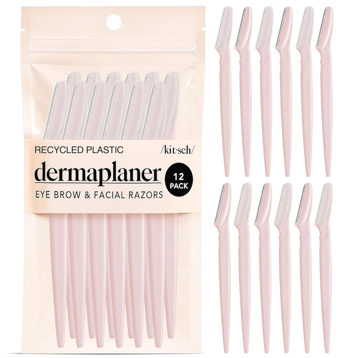 Kitsch Dermaplane Razor for Face offers precise facial hair removal for smoother skin.