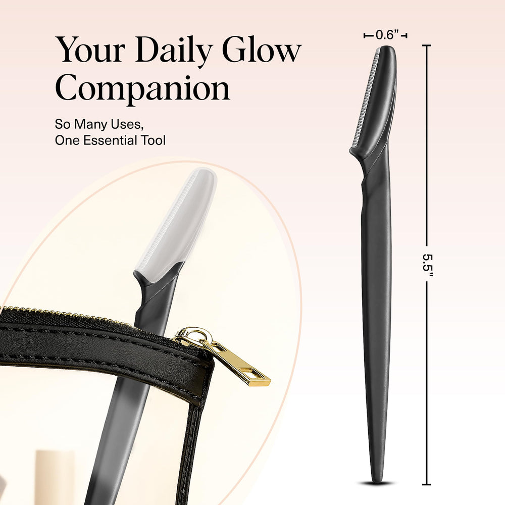 Kitsch Dermaplane Razor recycled-plastic build supports sustainability.
