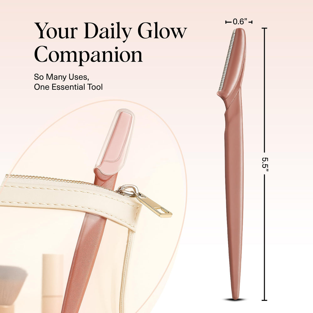 Kitsch Dermaplane Razor promotes skin prep for better serum absorption.