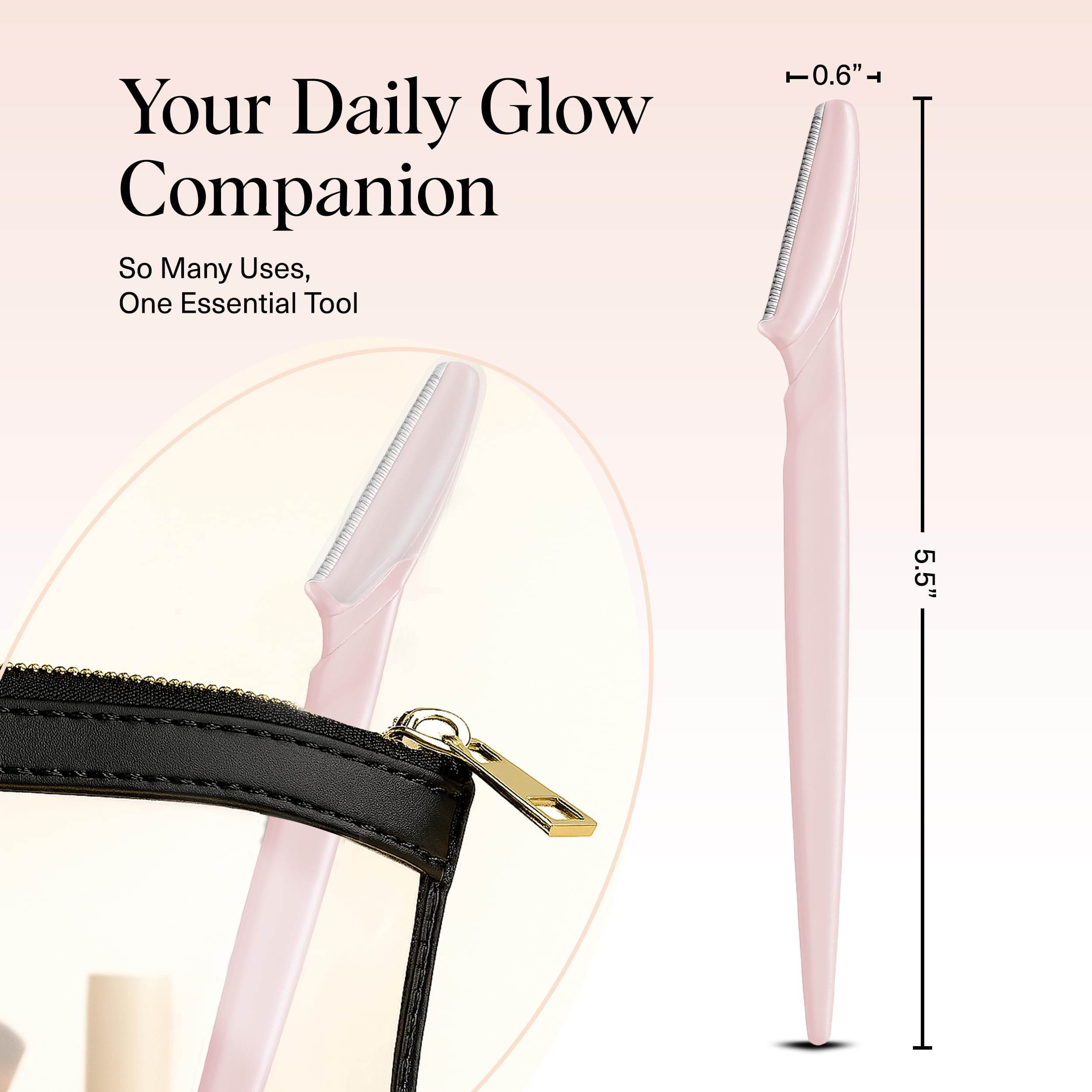 Kitsch Dermaplane Travel Case keeps the tool organized on the go.