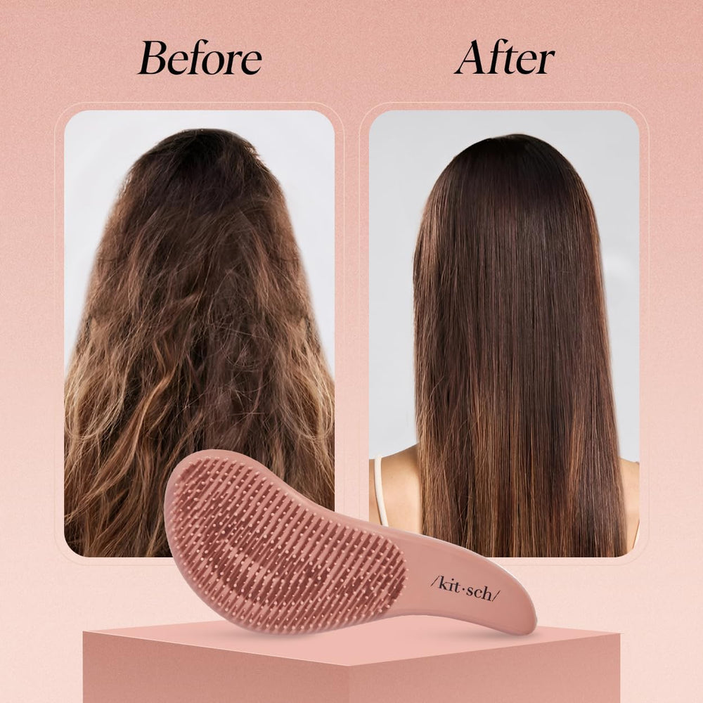 Kitsch Detangler Brush suits all hair types from curls to straight.