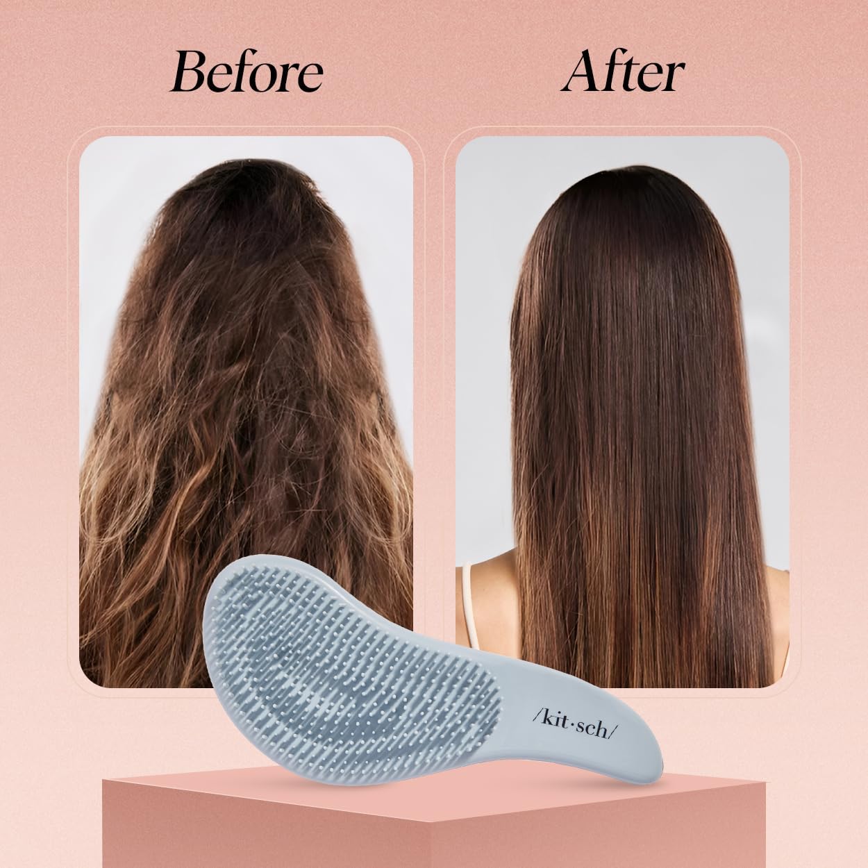 Kitsch Detangler Brush is great for curls, kids, and family detangling.
