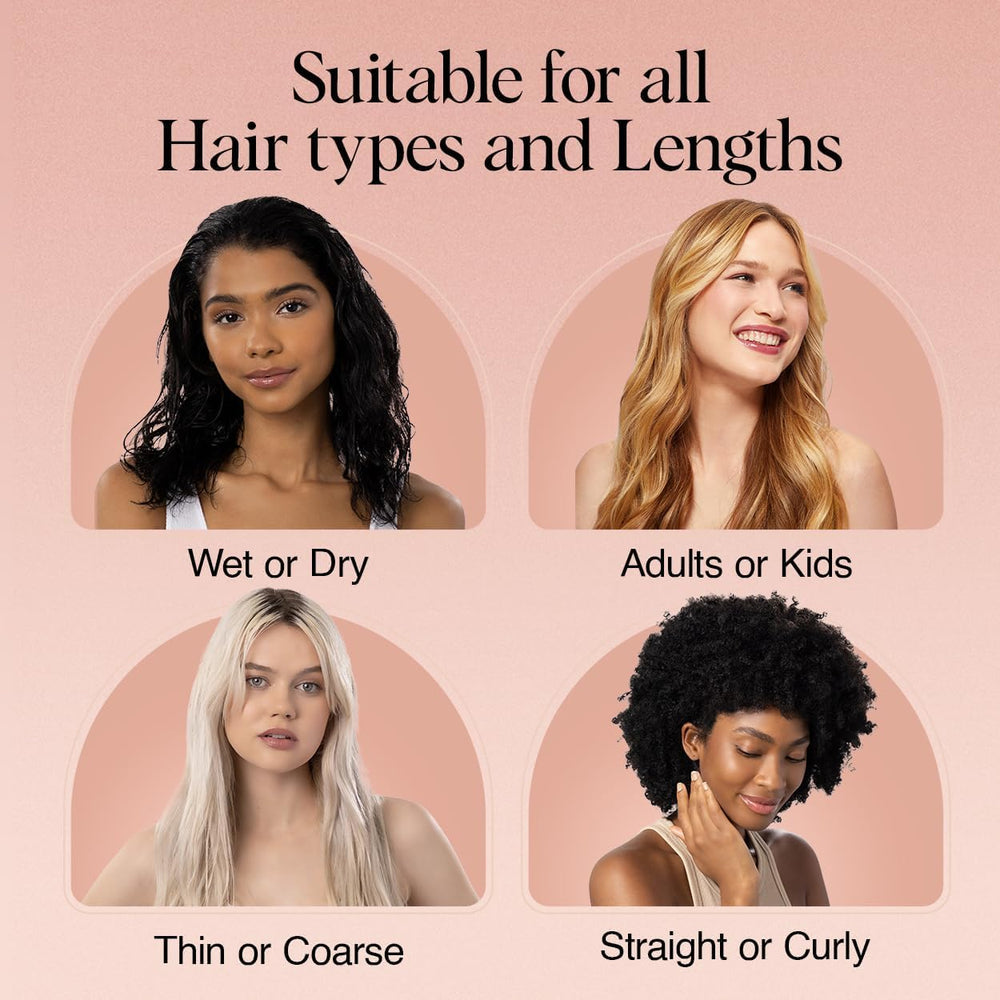Kitsch Detangler Brush features a compact, portable design for on-the-go use.