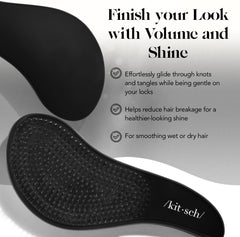 Kitsch Detangler Brush wet hair detangling for smooth, tangle-free results.