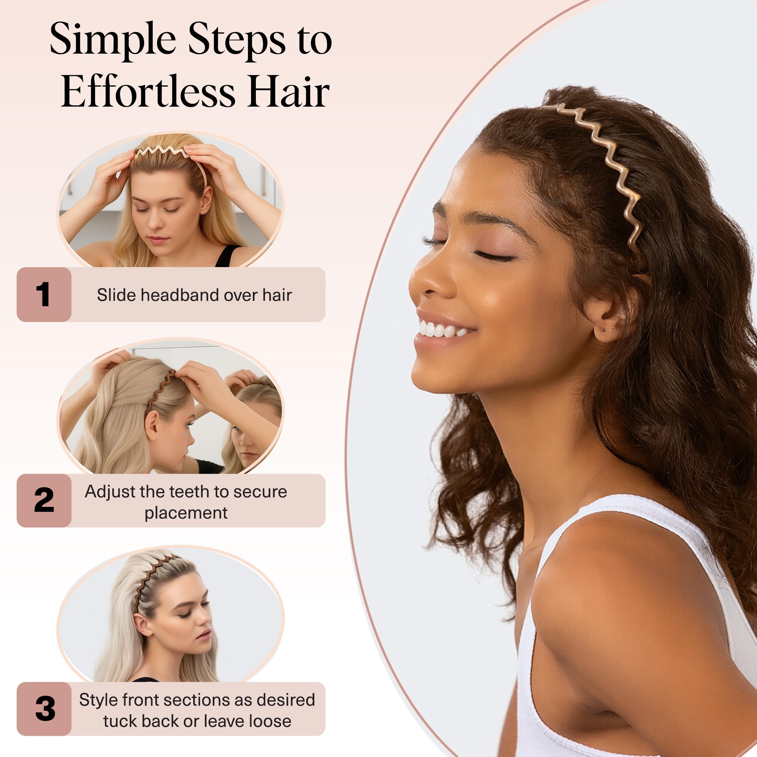 Kitsch diadema Zig Zag regalo ideal para mujer.
