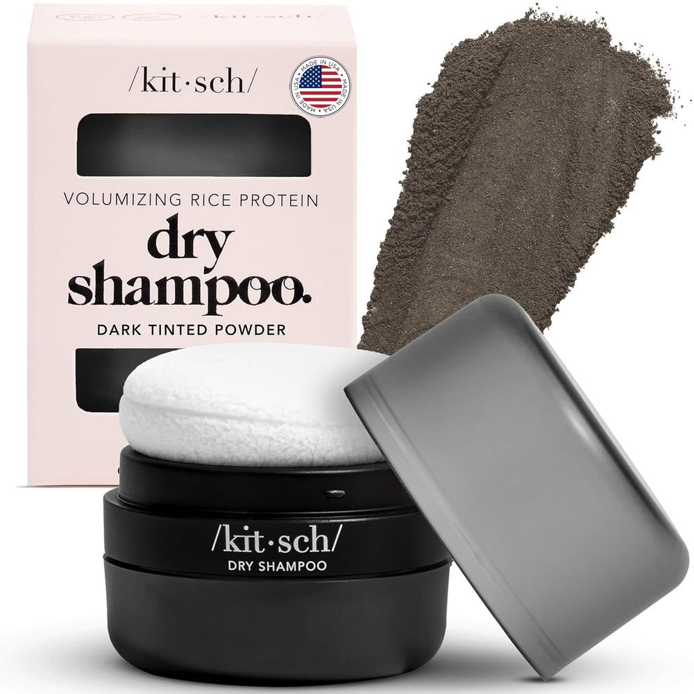 Kitsch Dry Shampoo Powder travel-size bottle refreshing hair between washes