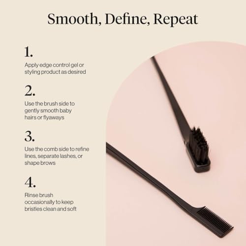 Kitsch edge brush keeps lashes and brows neat with fine-tooth precision