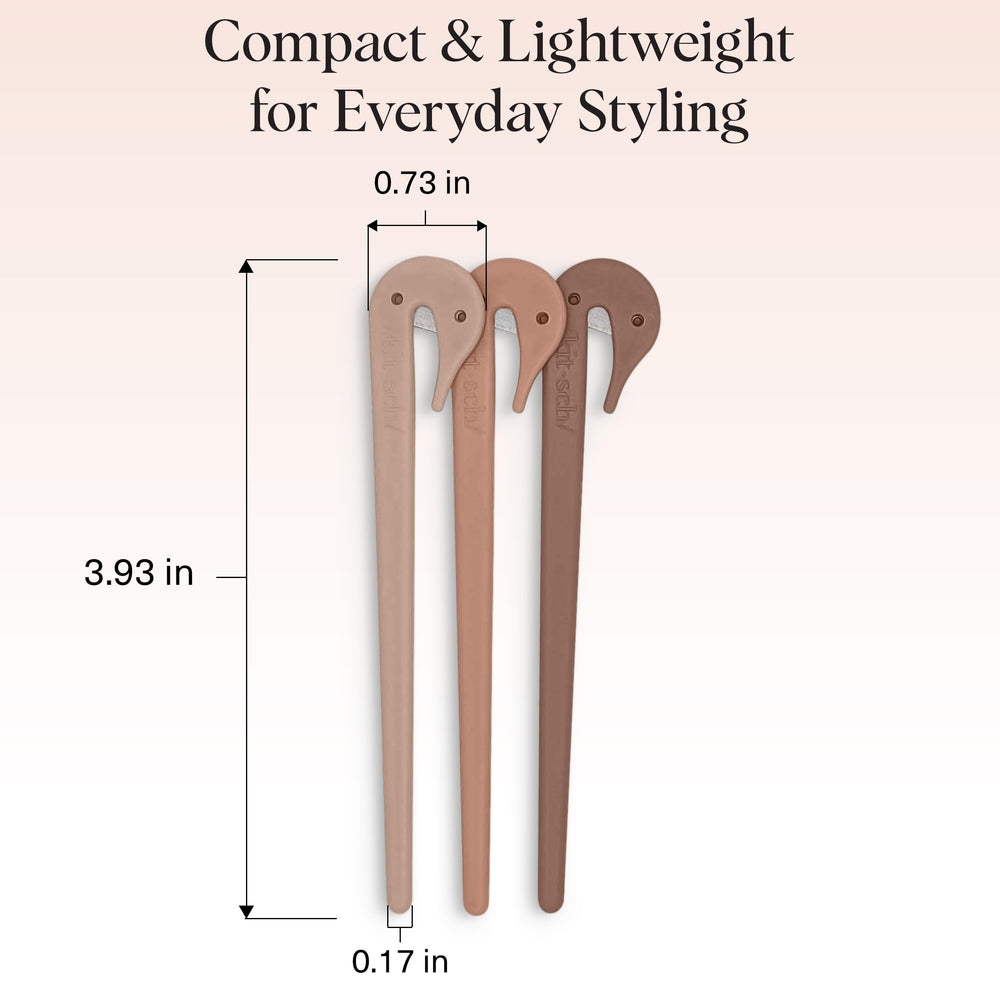 Kitsch eco-friendly materials cutter crafted from recycled plastic reduces hair damage during removal.
