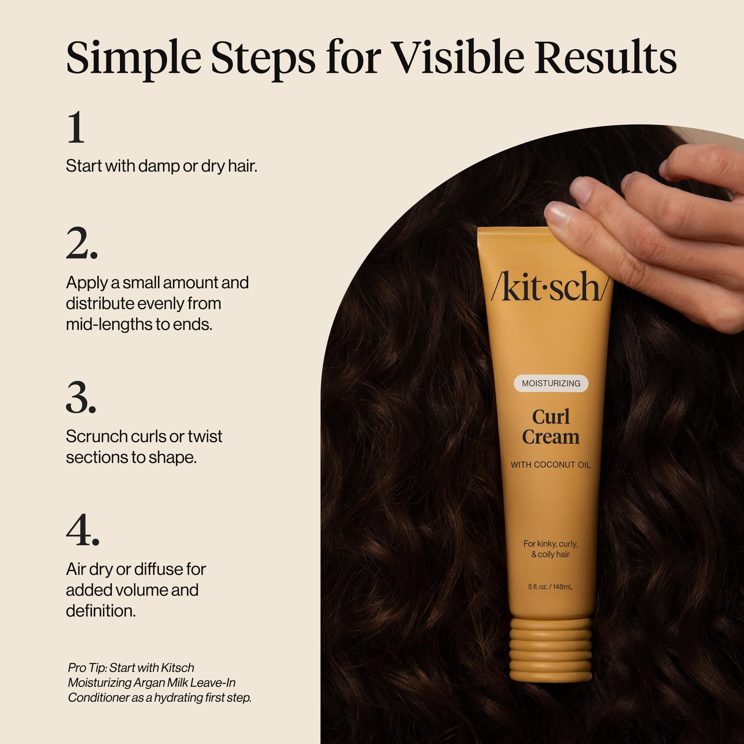 Kitsch envase compacto ideal para viajar.