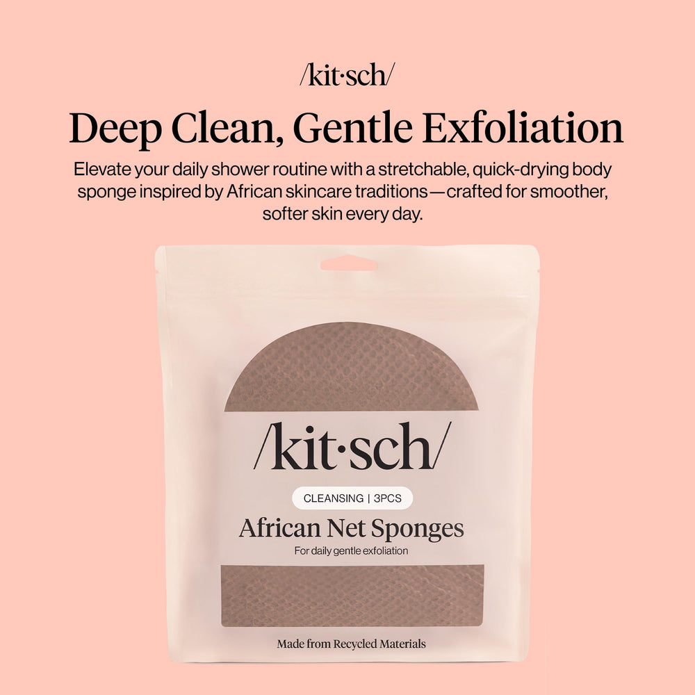 Kitsch Esponja Neta Africana: higiene duradera en la ducha