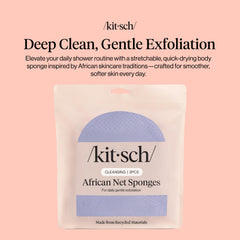 Kitsch esponja de red africana con malla duradera mejora la higiene y durabilidad.