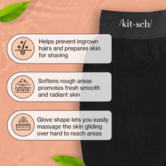 Guante exfoliante coreano de Kitsch para ducha, exfoliación profunda sin irritación.