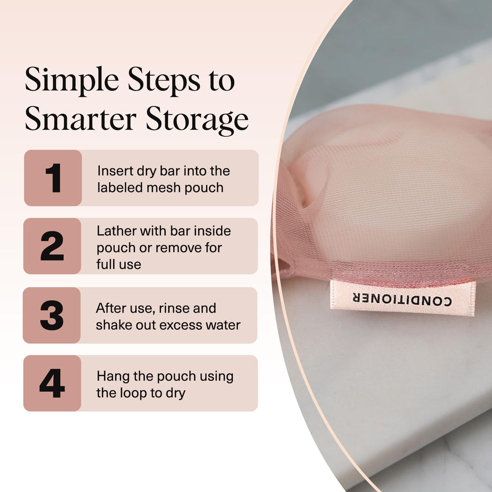 Kitsch breathable mesh pouch keeps bars dry in travel showers and gym bags