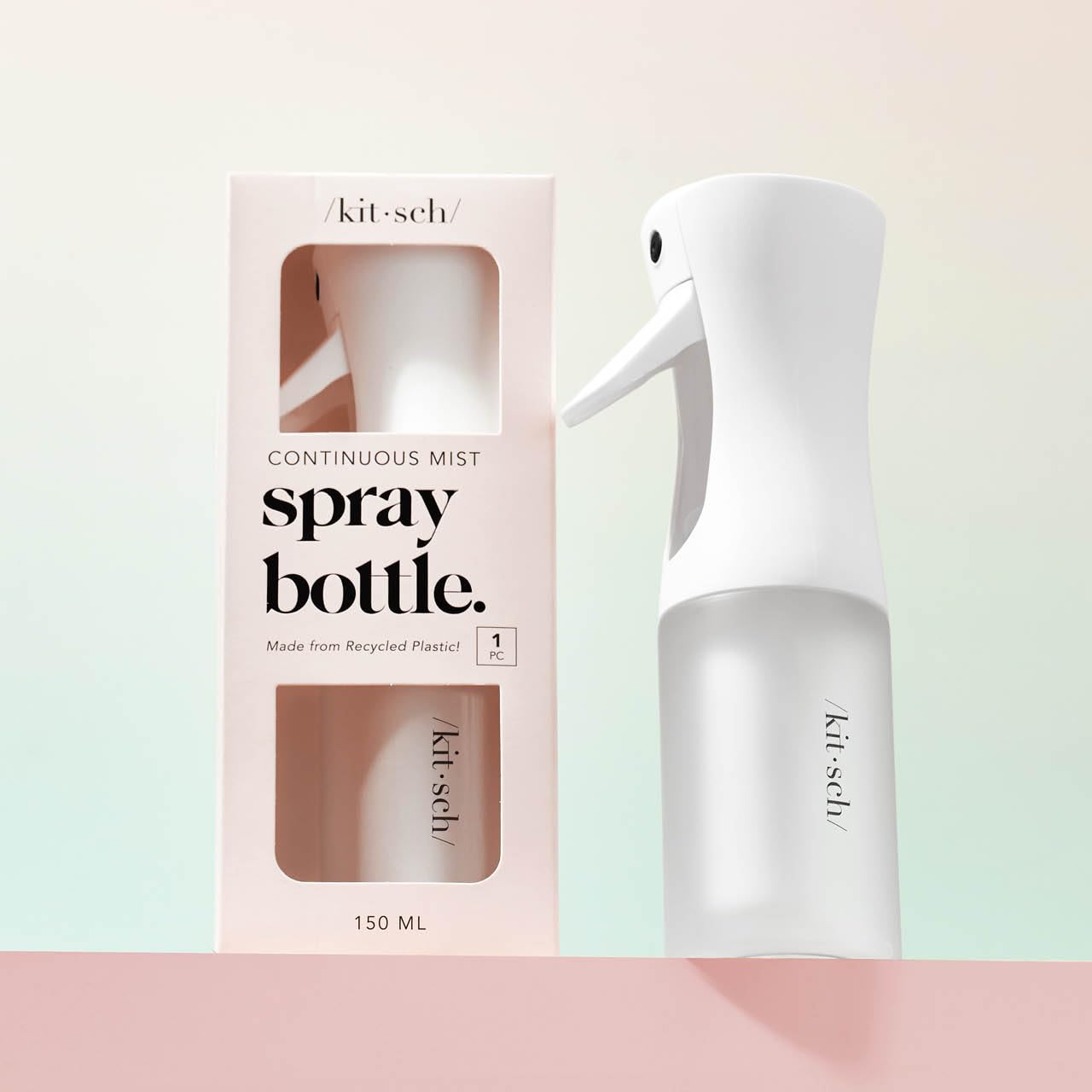Kitsch fine-mist styling bottle creates even coverage