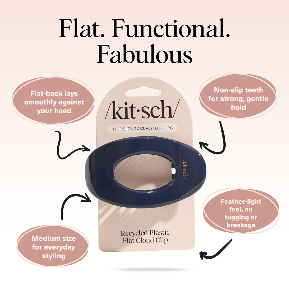 Kitsch flat clip used during workouts to keep hair polished.