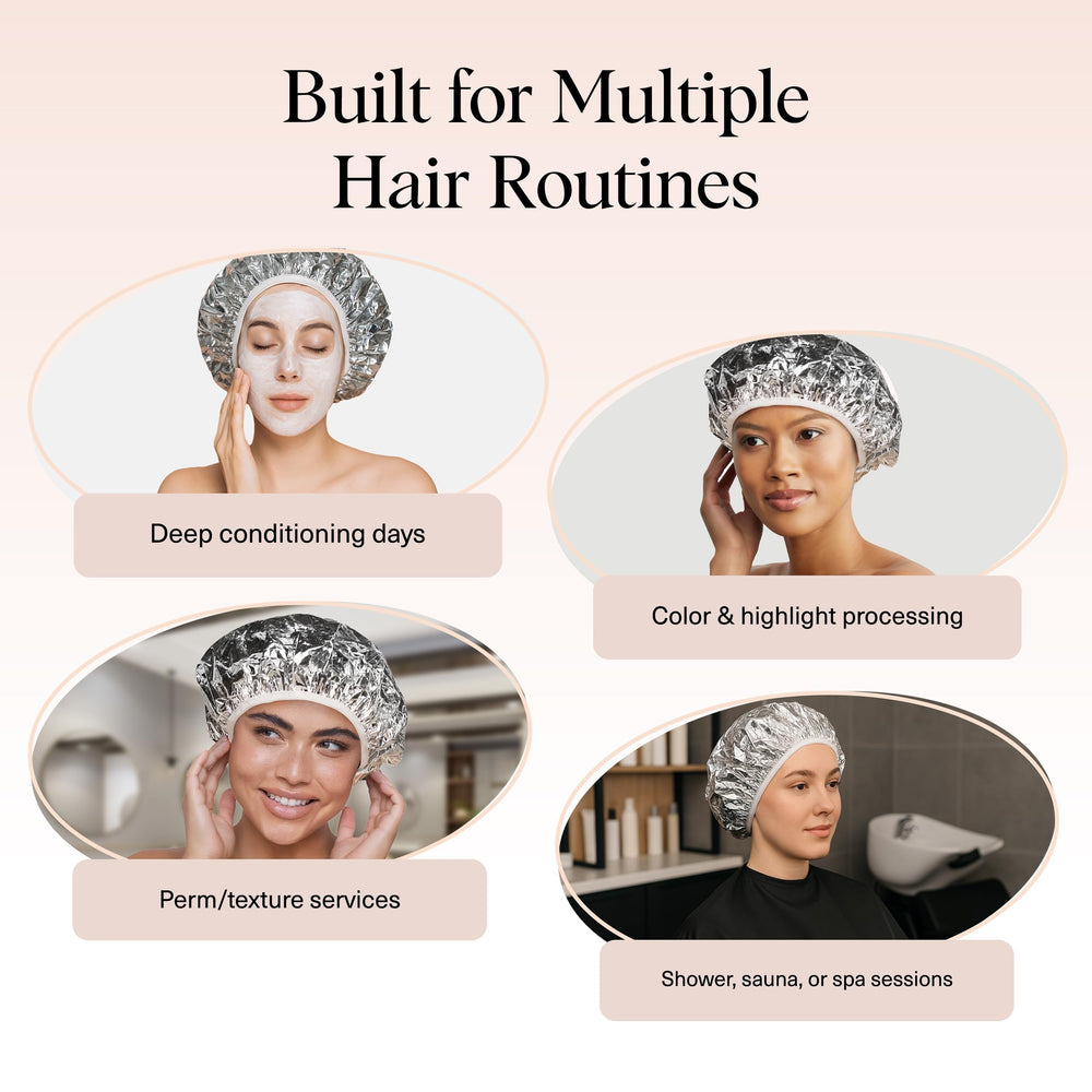 Kitsch foil cap for spa or sauna deep conditioning