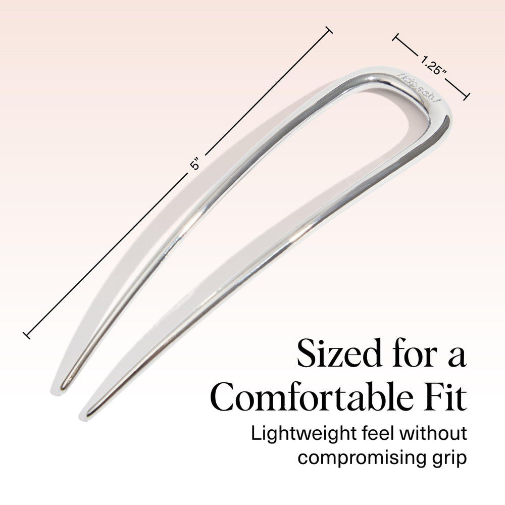 Kitsch French hair pin suitable for all hair types for versatile looks.