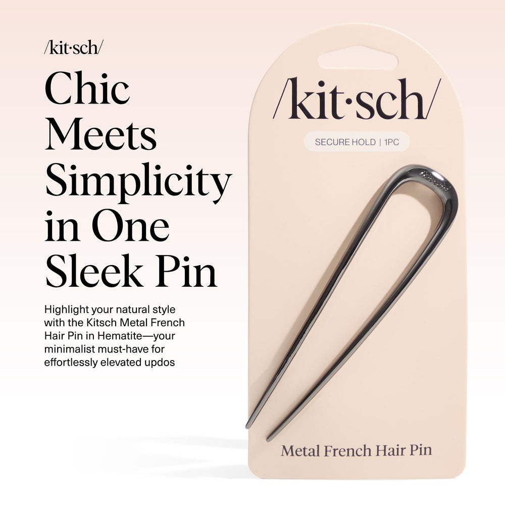 Kitsch french hair pin bun-updo demonstrates secure hold for elegant hairstyles.