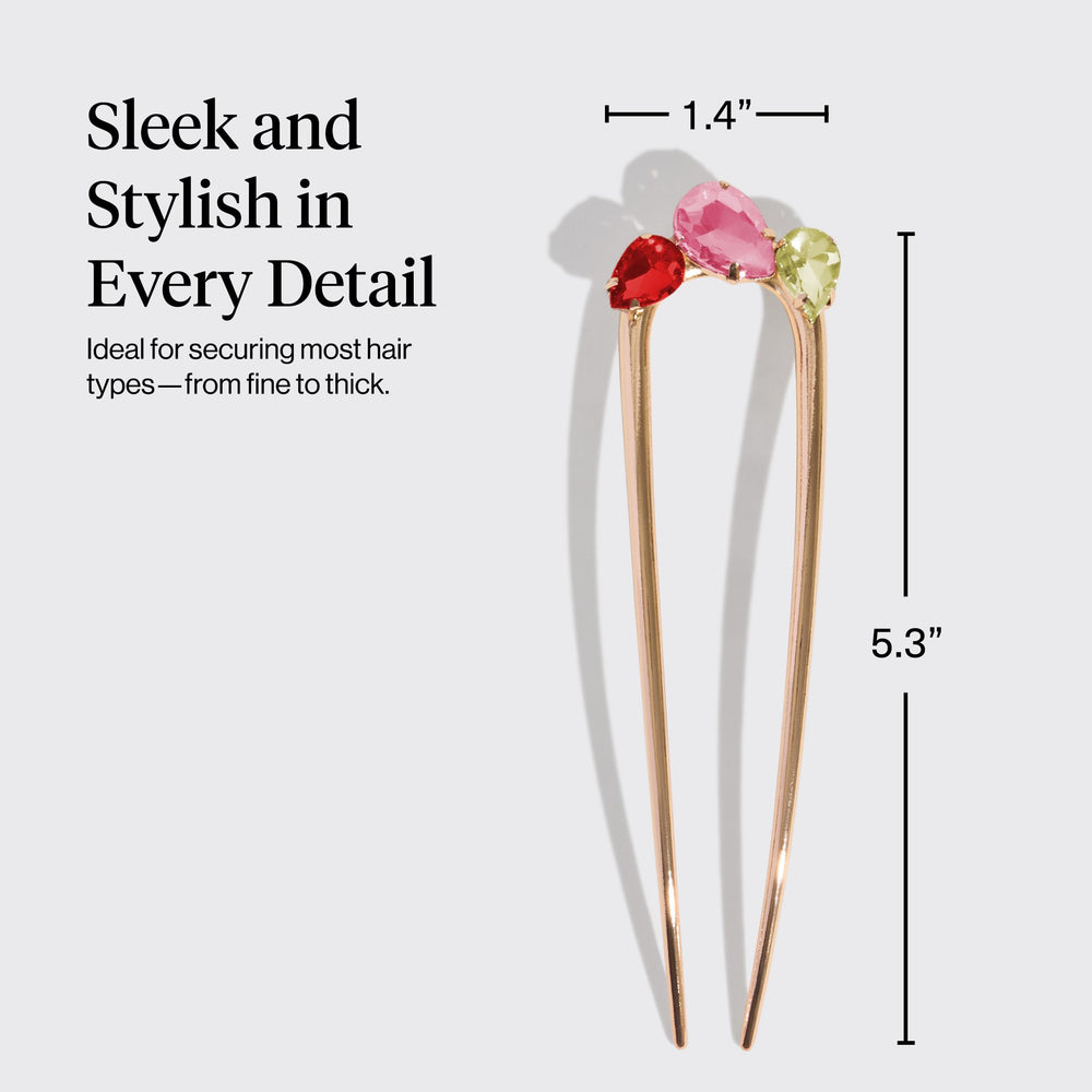 Kitsch French hair pin compact and portable for on-the-go touch-ups