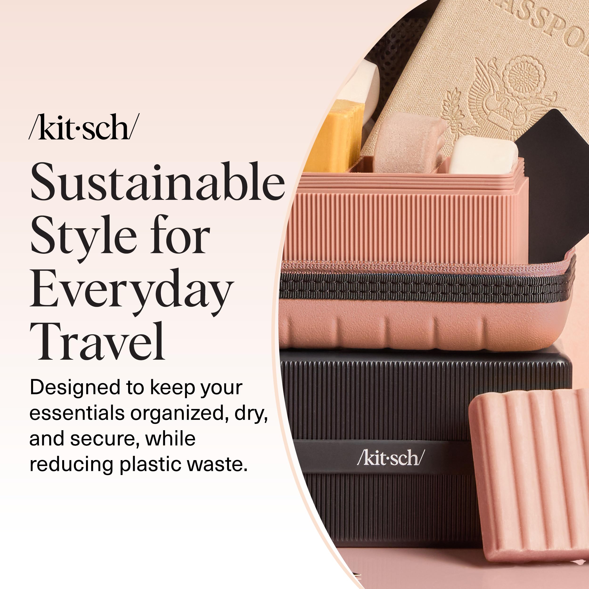 Kitsch Gift-Ready Travel Soap Case is a stylish, practical gift for travelers