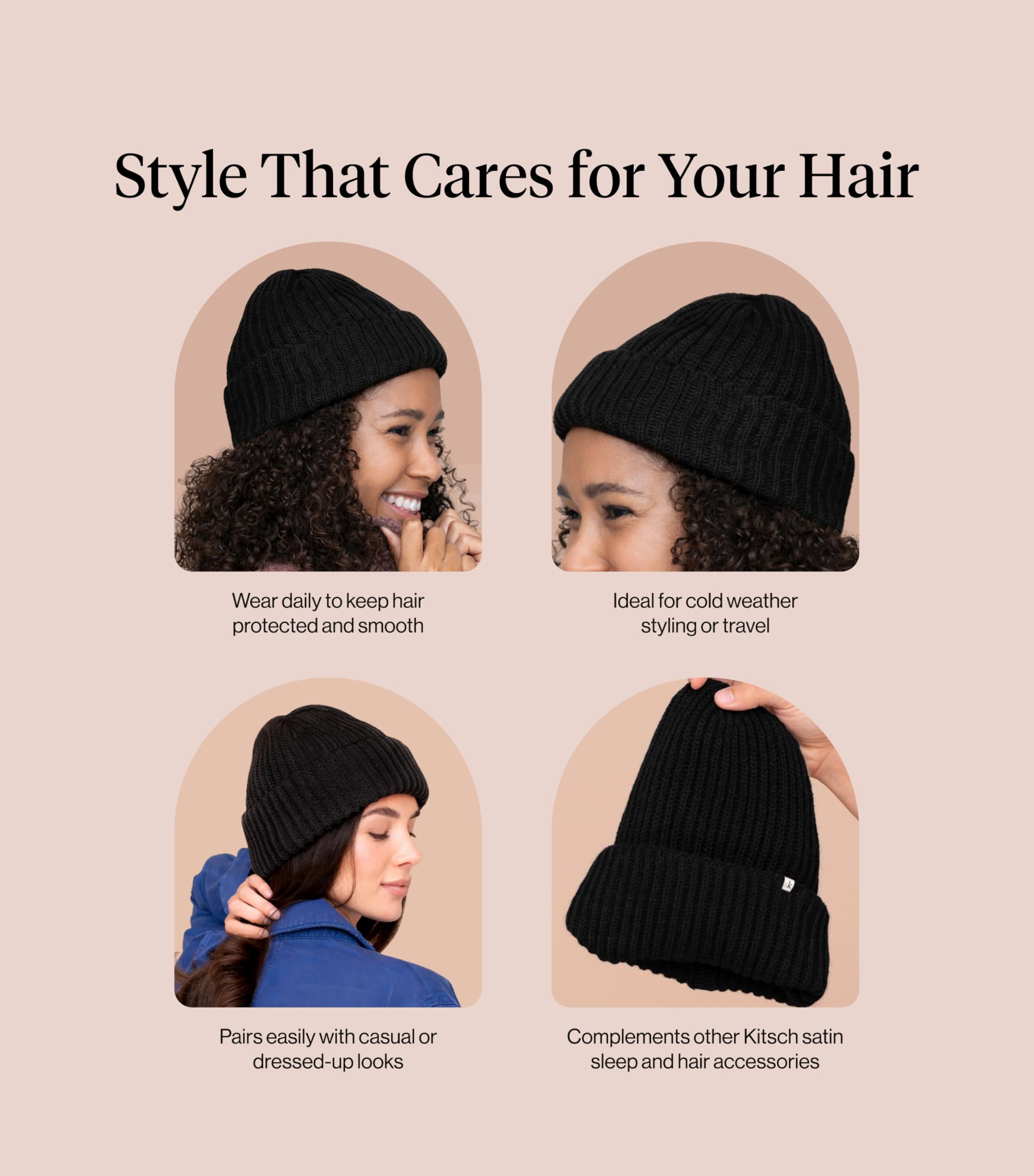 Gorro Glazey, tejido exterior suave y transpirable para días fríos.