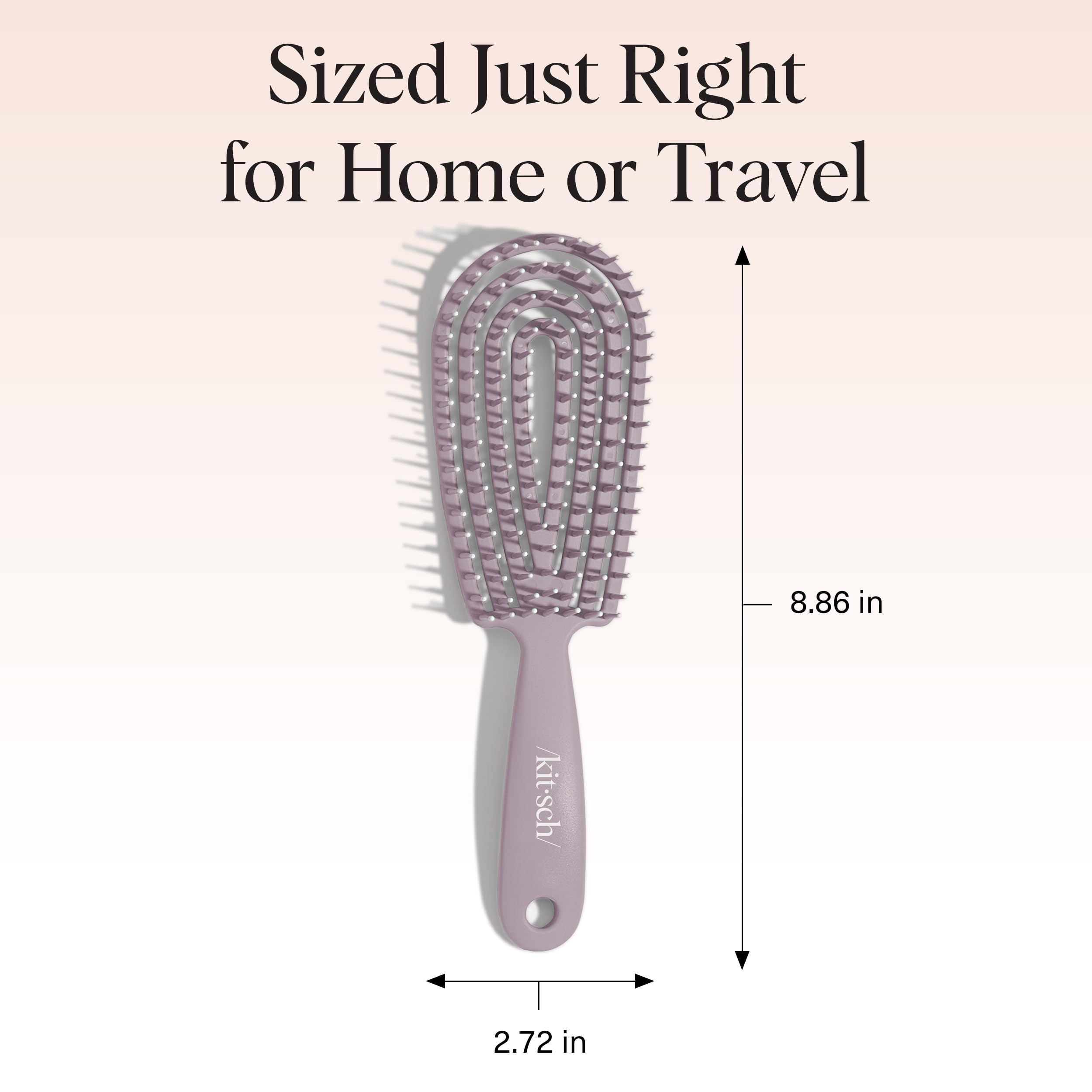 Kitsch Curl-defining brush aids bounce and wave with every stroke