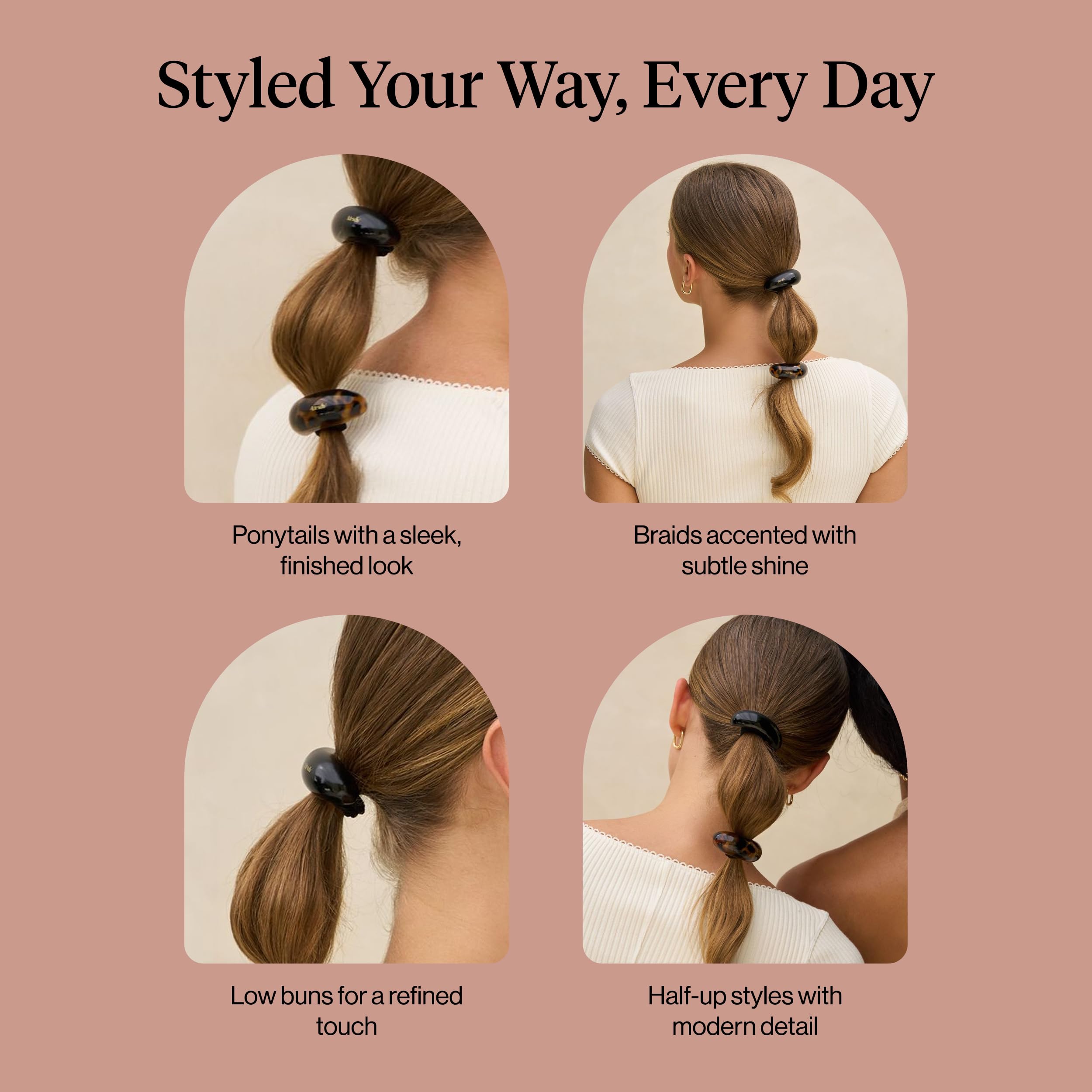 Kitsch cuff on braids or ponytails elevates your style with minimal effort.