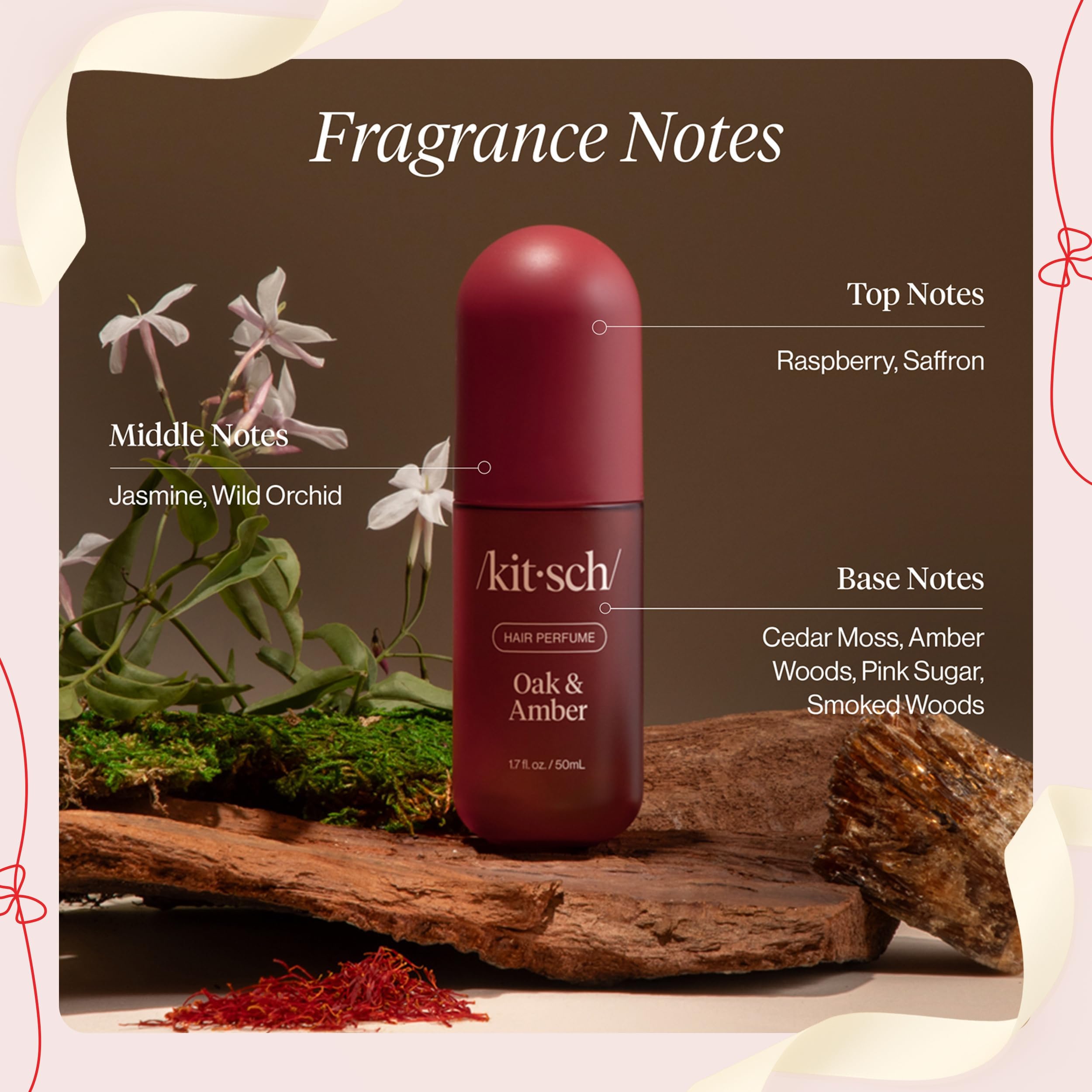 Kitsch Hair Perfume on pillowcases, refreshing linens with subtle fragrance.