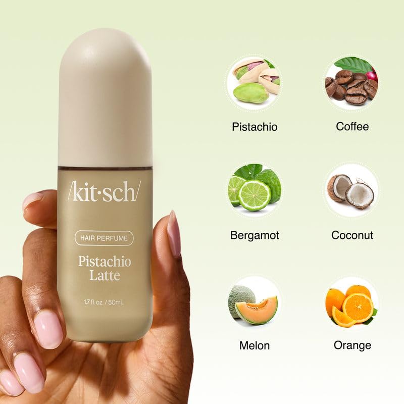 Kitsch Pistachio Latte travel-size bottle fits gym bag for quick refresh