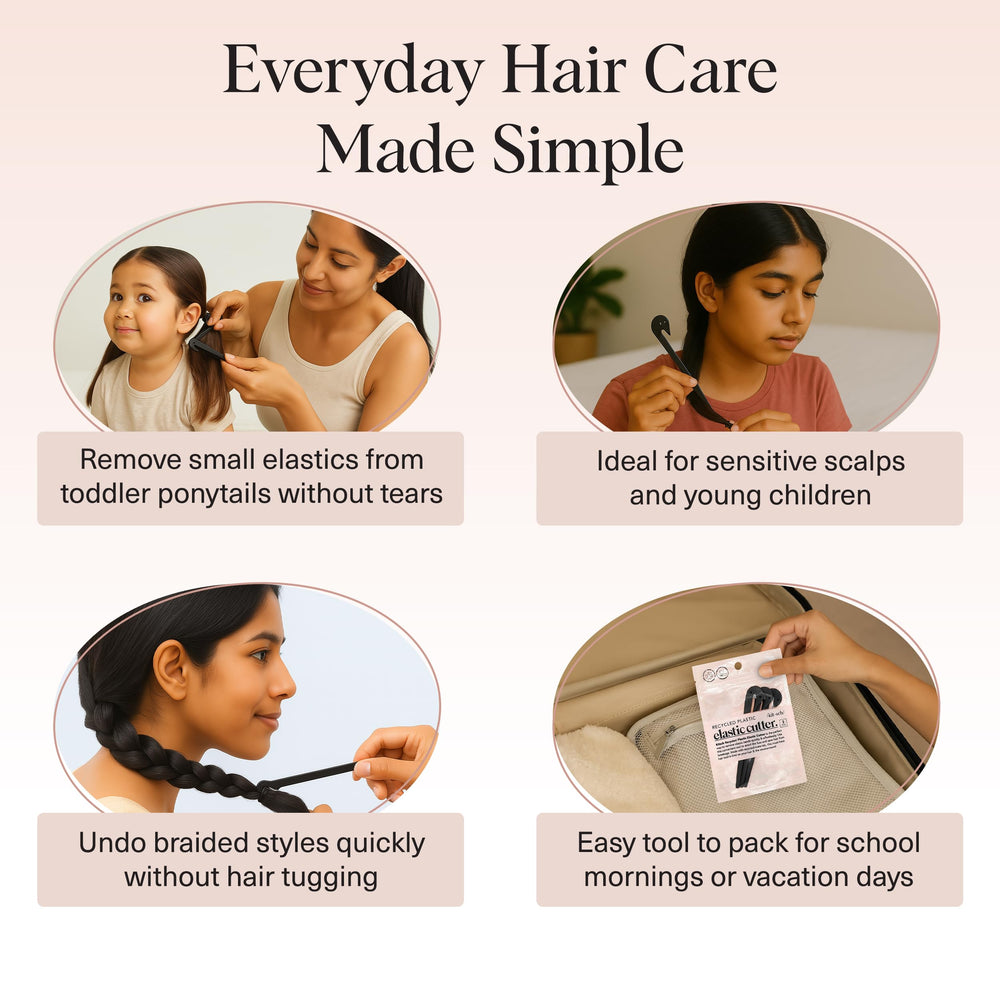 Kitsch kids-use hair tie cutter designed for delicate strands