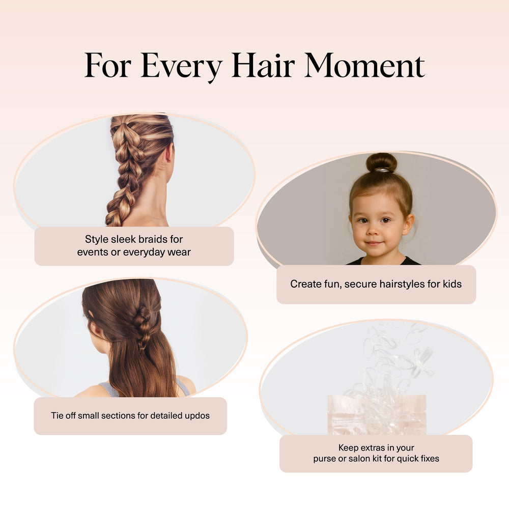 Kitsch Hair Ties para coletas y trenzas con ajuste cómodo.