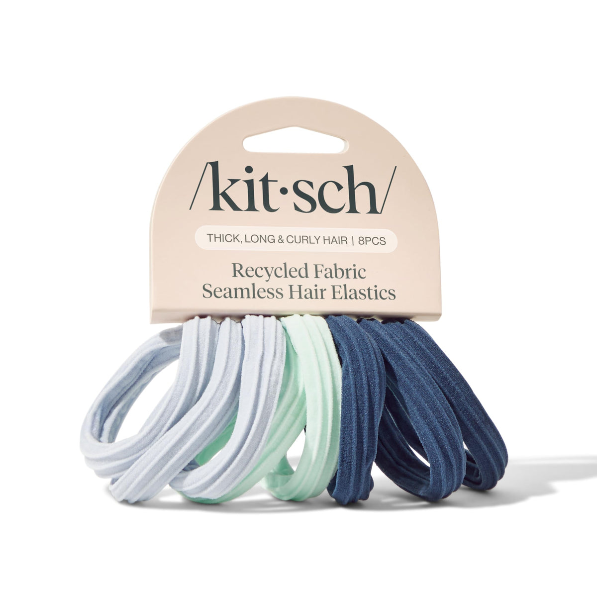 Kitsch Hair Ties sin daño para coleta segura, sin tirones.