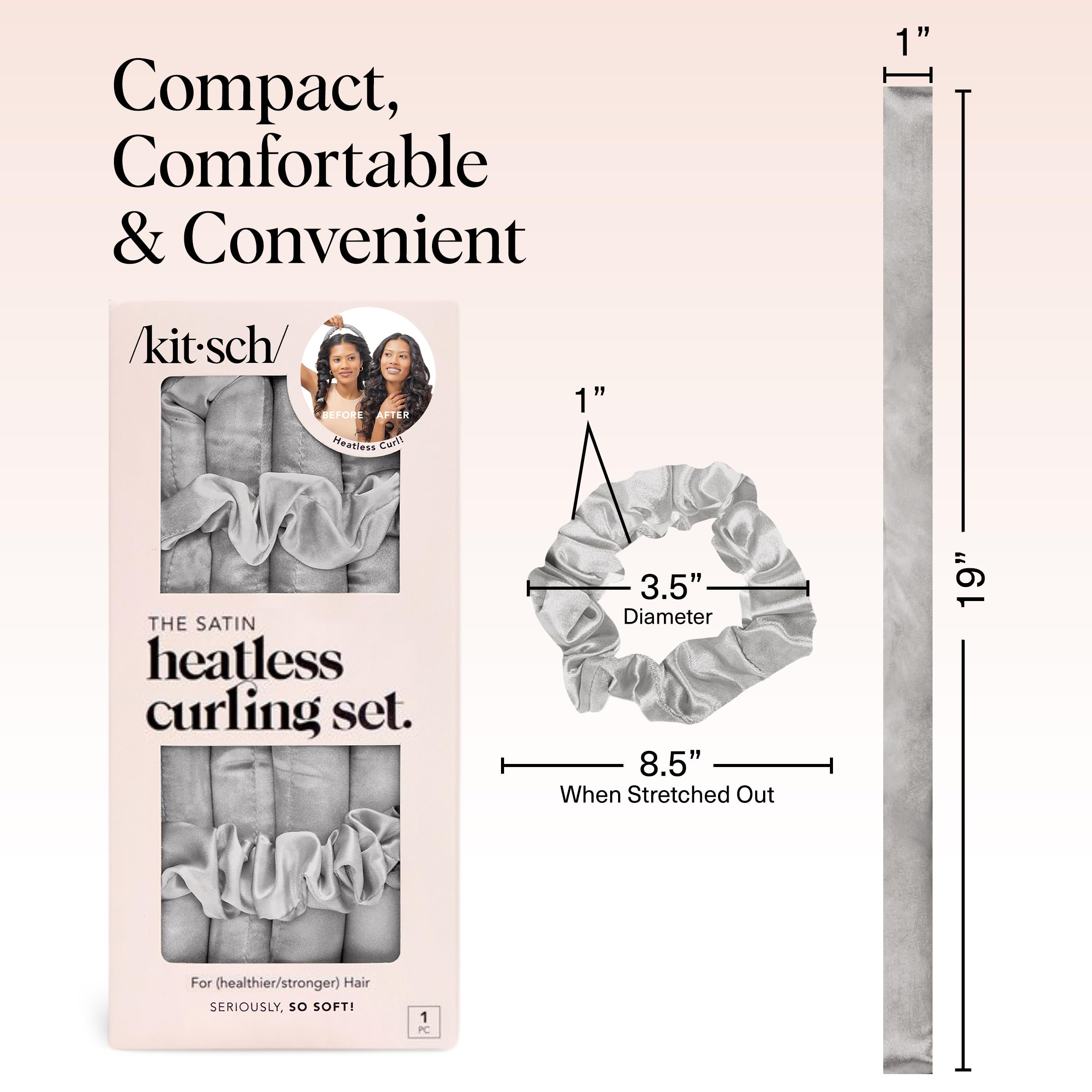 Kitsch heatless curler in sleep setup for relaxed night wear