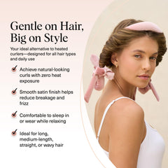 Kitsch heatless curling set laid out for easy at-home styling.