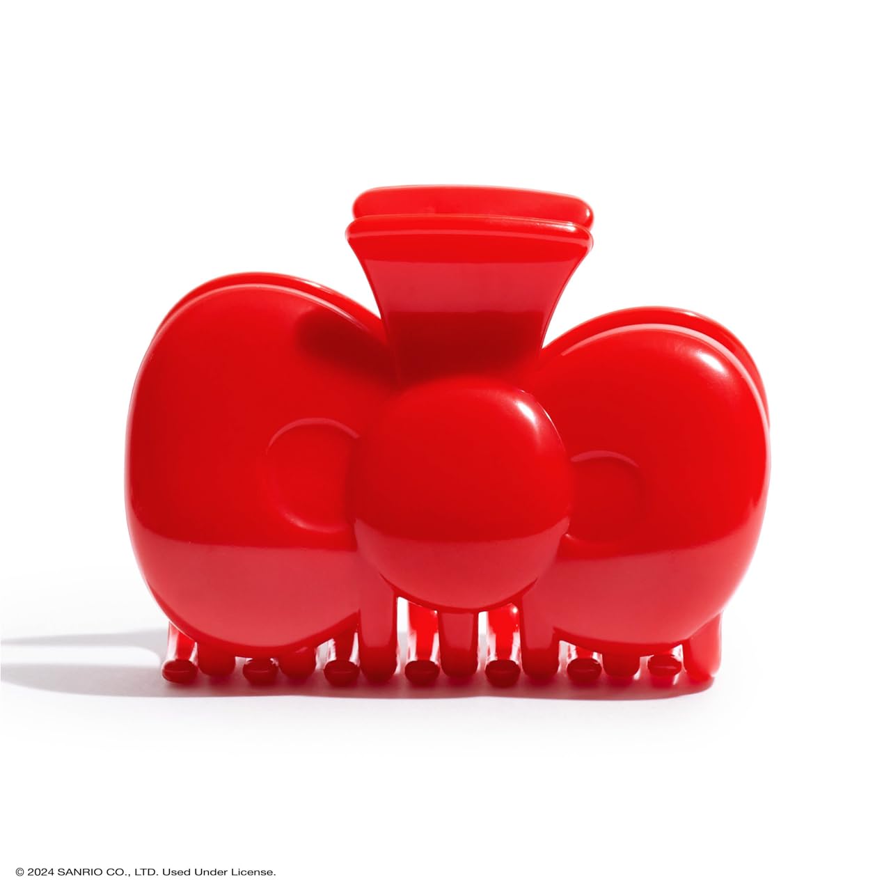Bow-shaped design enhances half-up looks with cute, iconic touch.