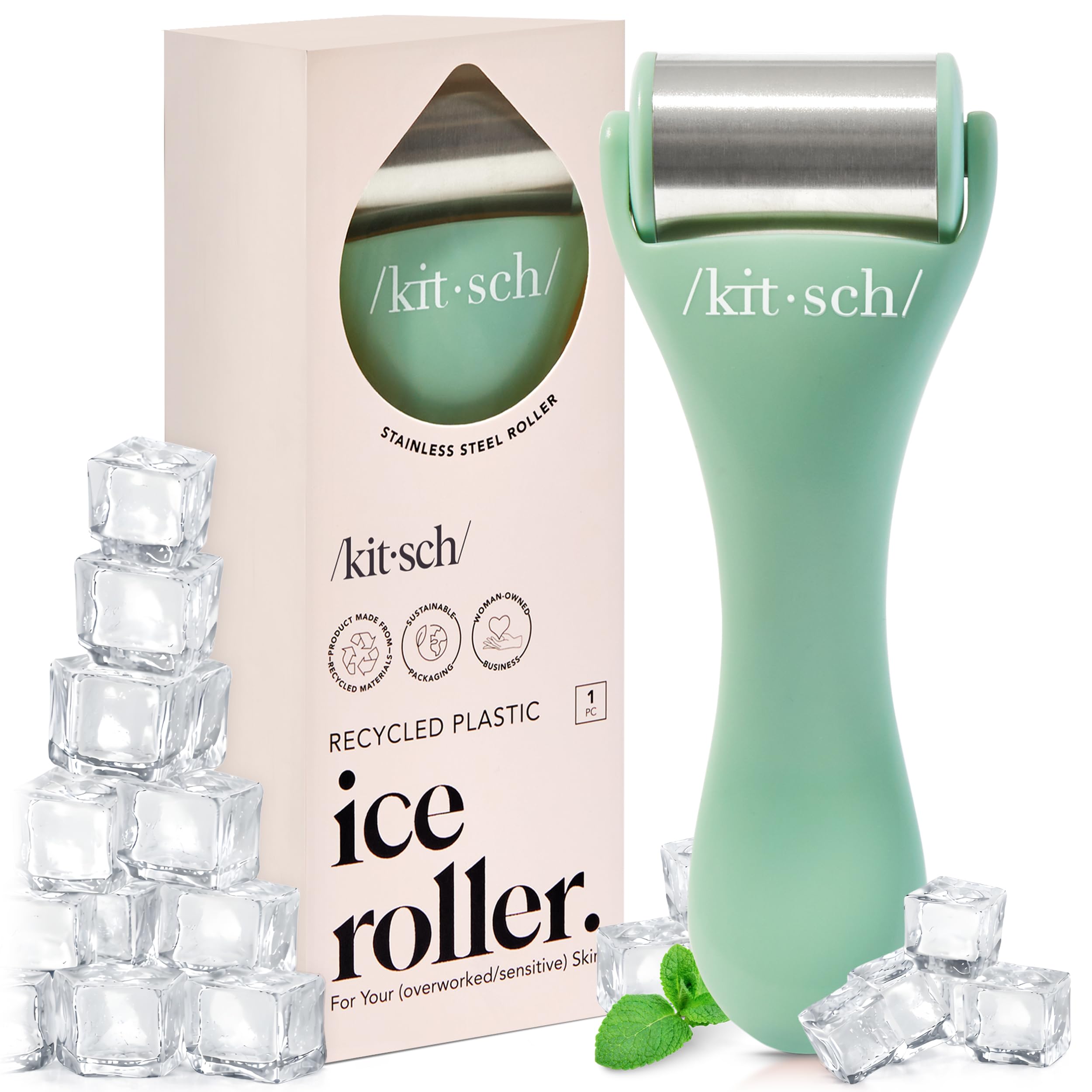 Kitsch Ice Roller for Face providing cooling relief to refresh skin