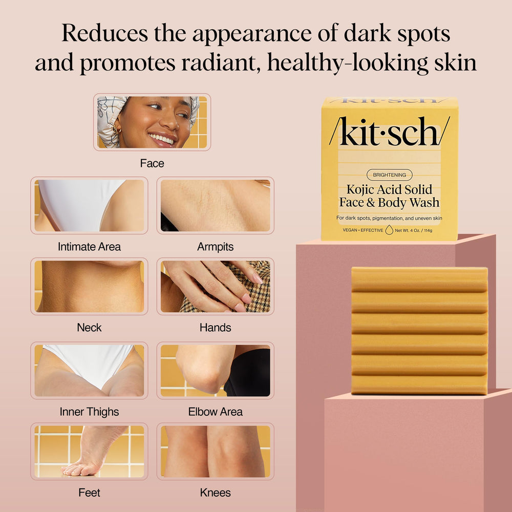 Kitsch Kojic Turmeric Soap Bar: uso recomendado para lavado facial.