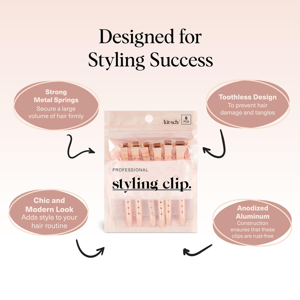 Kitsch hair sectioning clip versatile for styling and makeup
