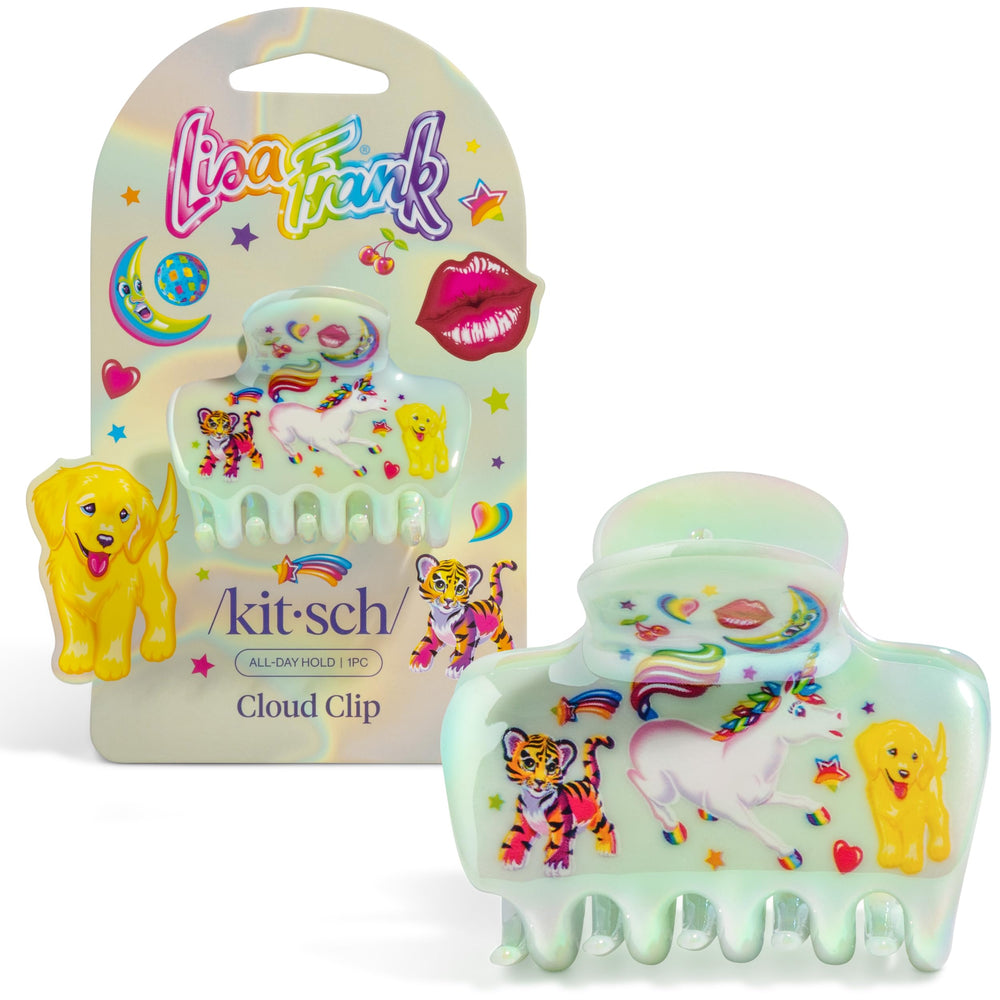 Kitsch x Lisa Frank Markie: pinza de nube para pelo medio con agarre cómodo.