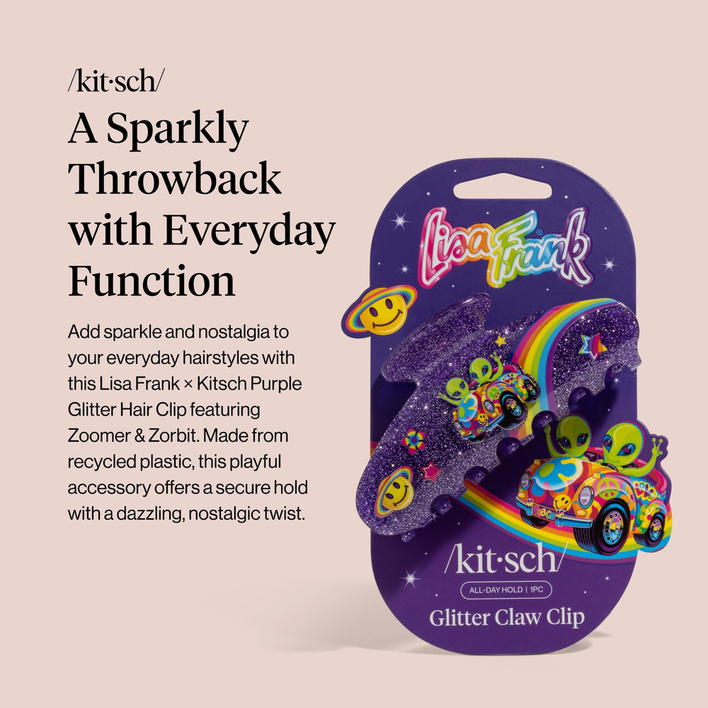 Pinza Kitsch Lisa Frank: sujeción fuerte para cabello grueso.