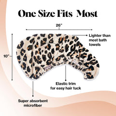 Kitsch long hair wrap fit microfiber shown for secure hold.