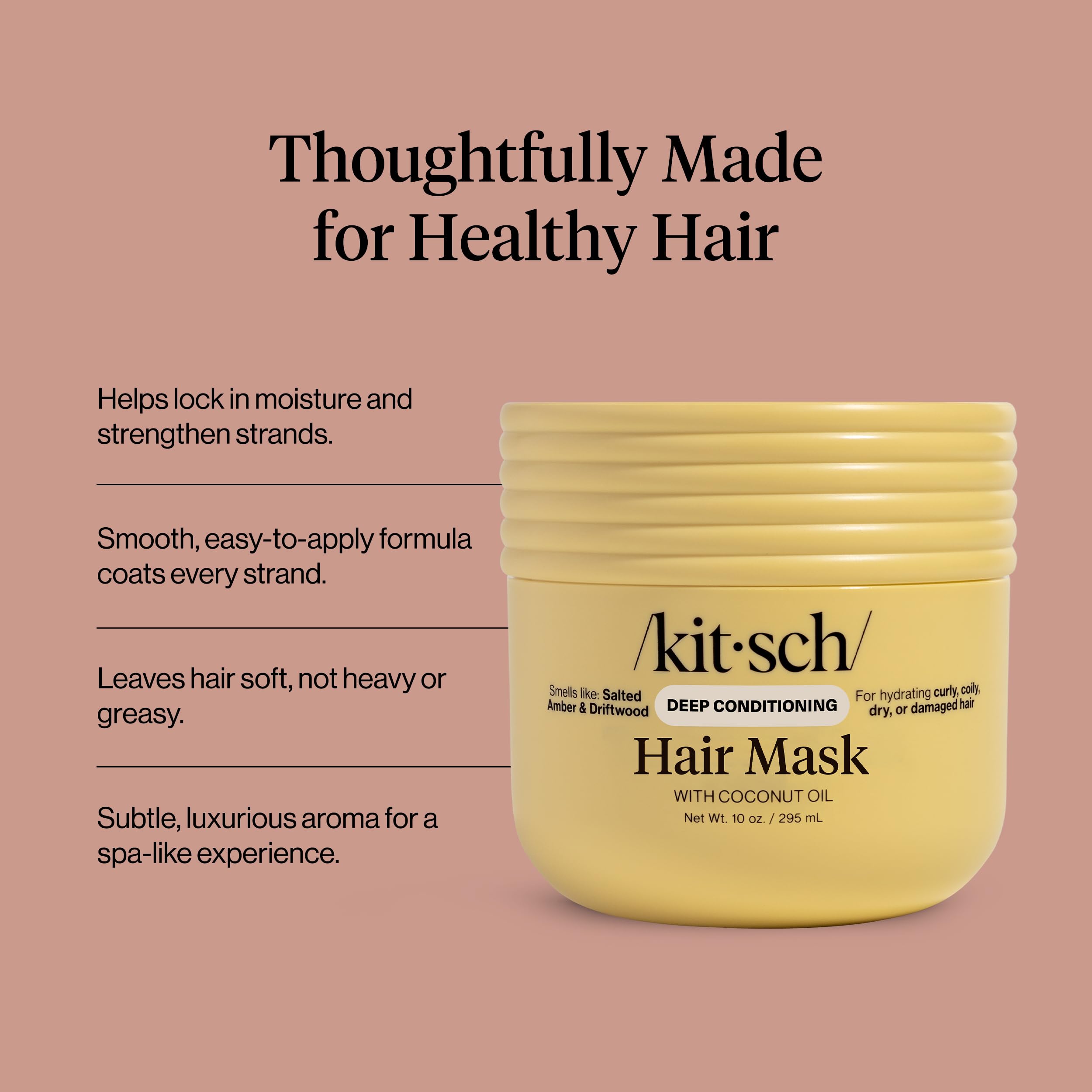 Kitsch Mascarilla Capilar, cabello dañado con reparación suave.