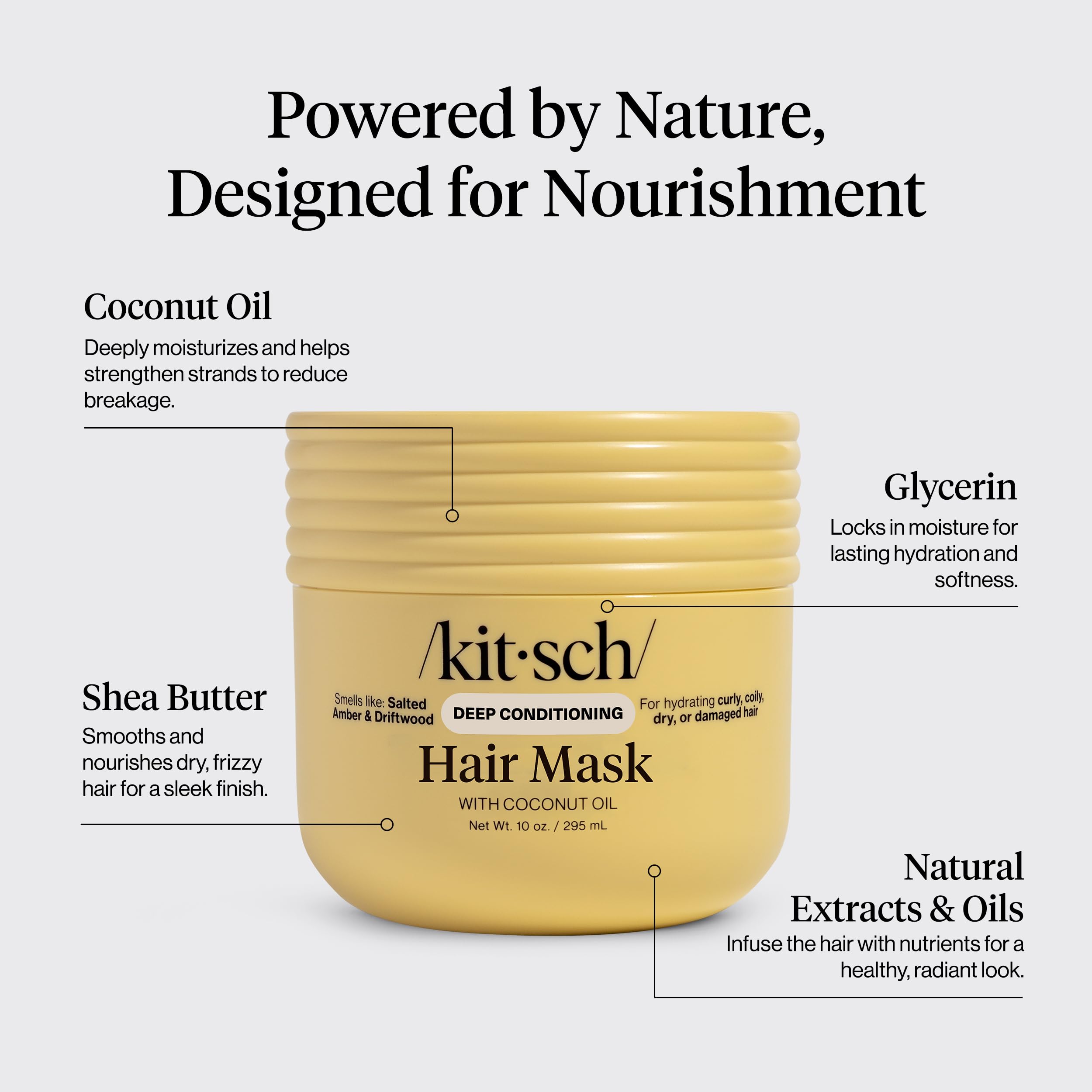 Kitsch Mascarilla Capilar, apta para todo tipo de cabello.