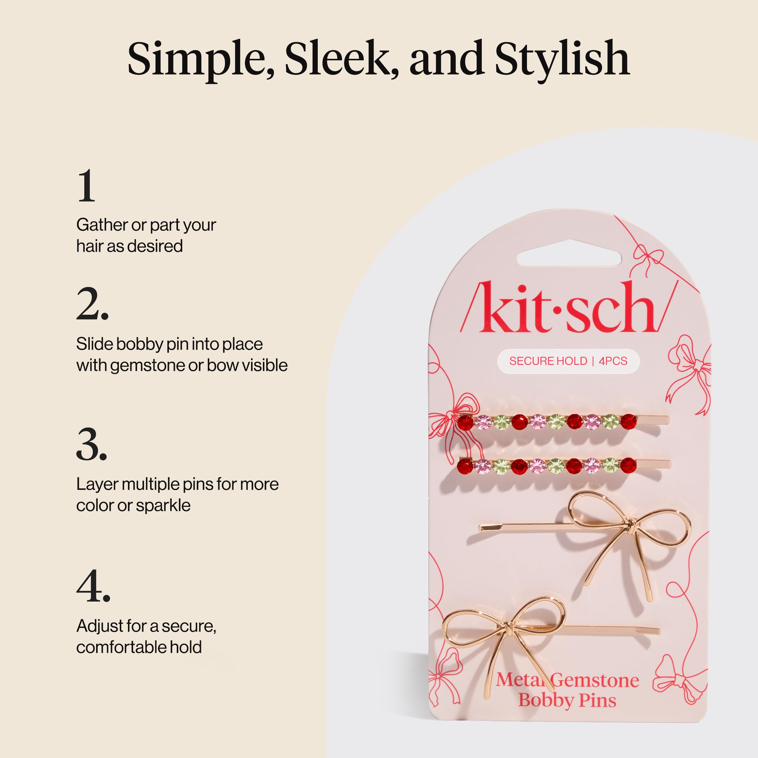 Kitsch mix match styling with clips for varied looks